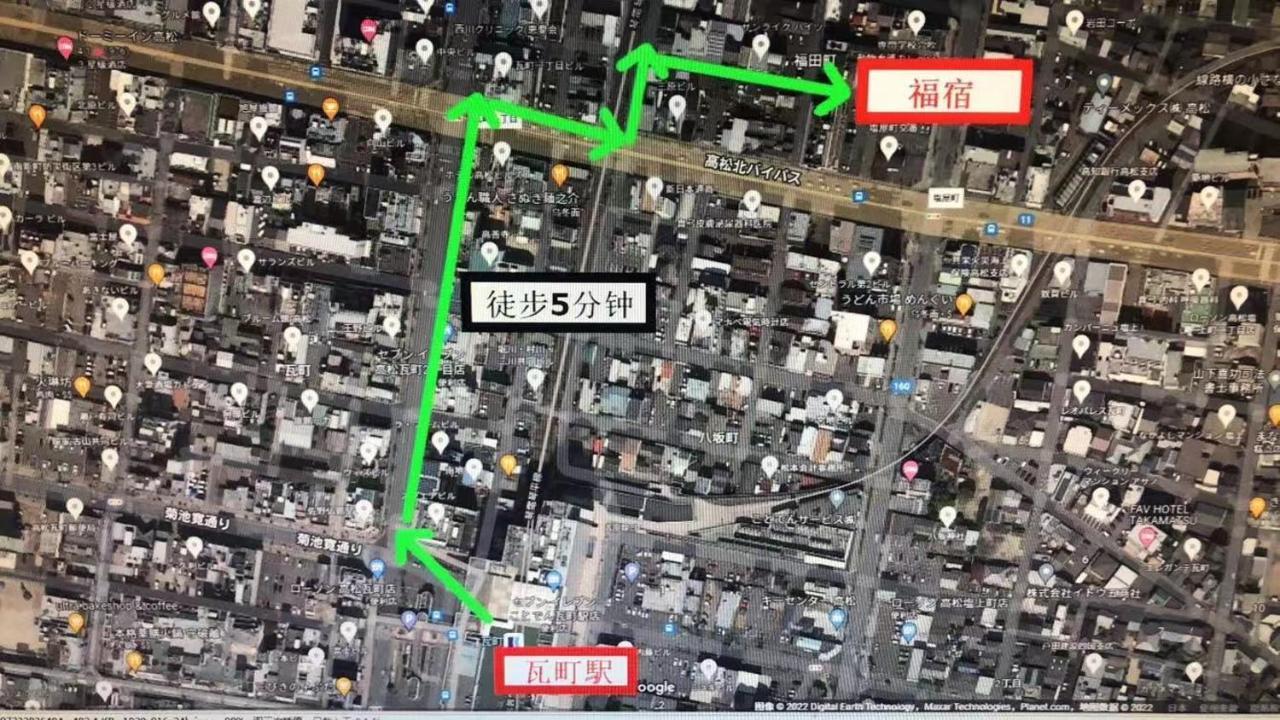 福宿 Fukuinn 302号室 Такамацу Екстериор снимка